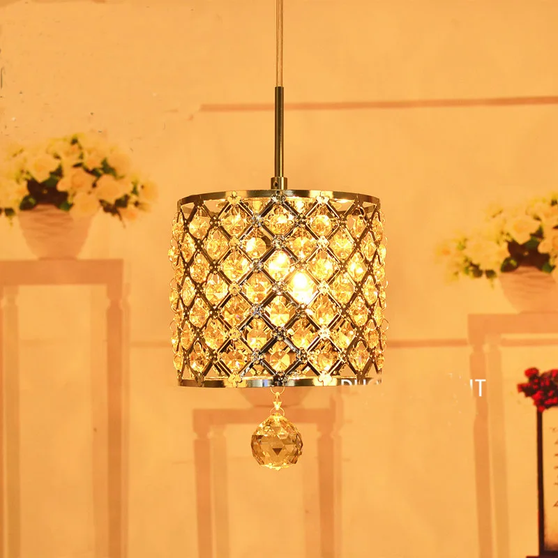 Современная люстра с кристаллами Скандинавская роскошная вилла лестницы