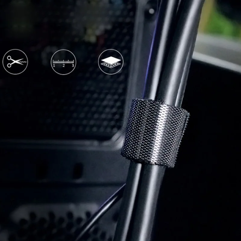 Фута компьютерный кабель организатор провода менеджер Клип держатель Мышь шнур