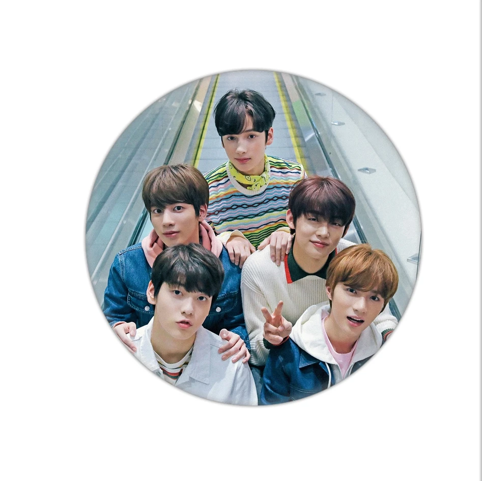 KPOP TXT TOMORROW X TOGETHER альбом брошь значок КНОПКА булавка аксессуары для одежды шляпа украшение для рюкзака - Окраска металла: 6