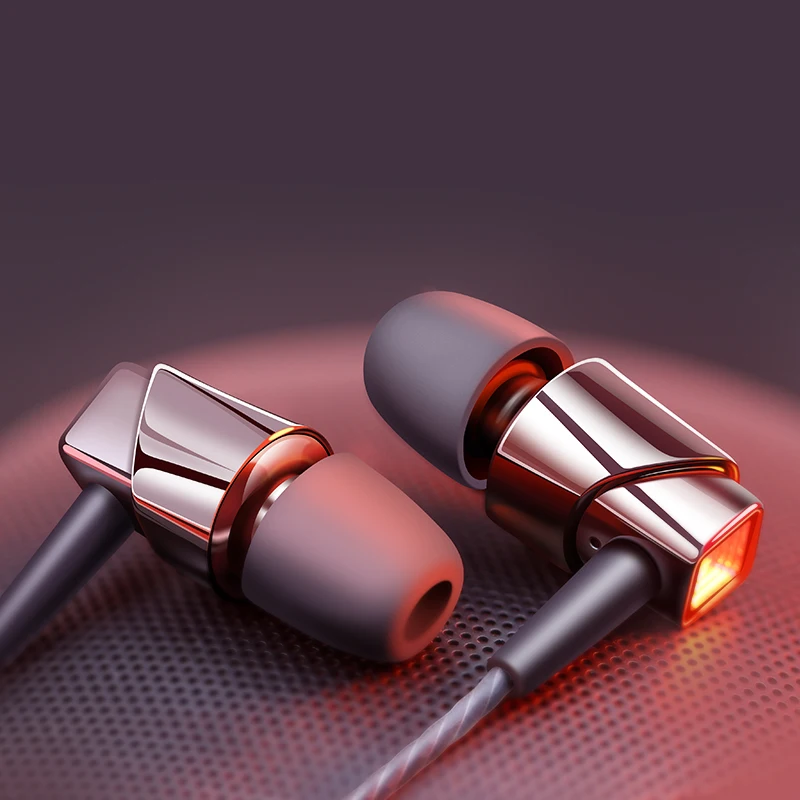 Наушники TangMai F3 в ухо тяжелый сабвуфер музыкальная гарнитура HIFI монитор наушник F0