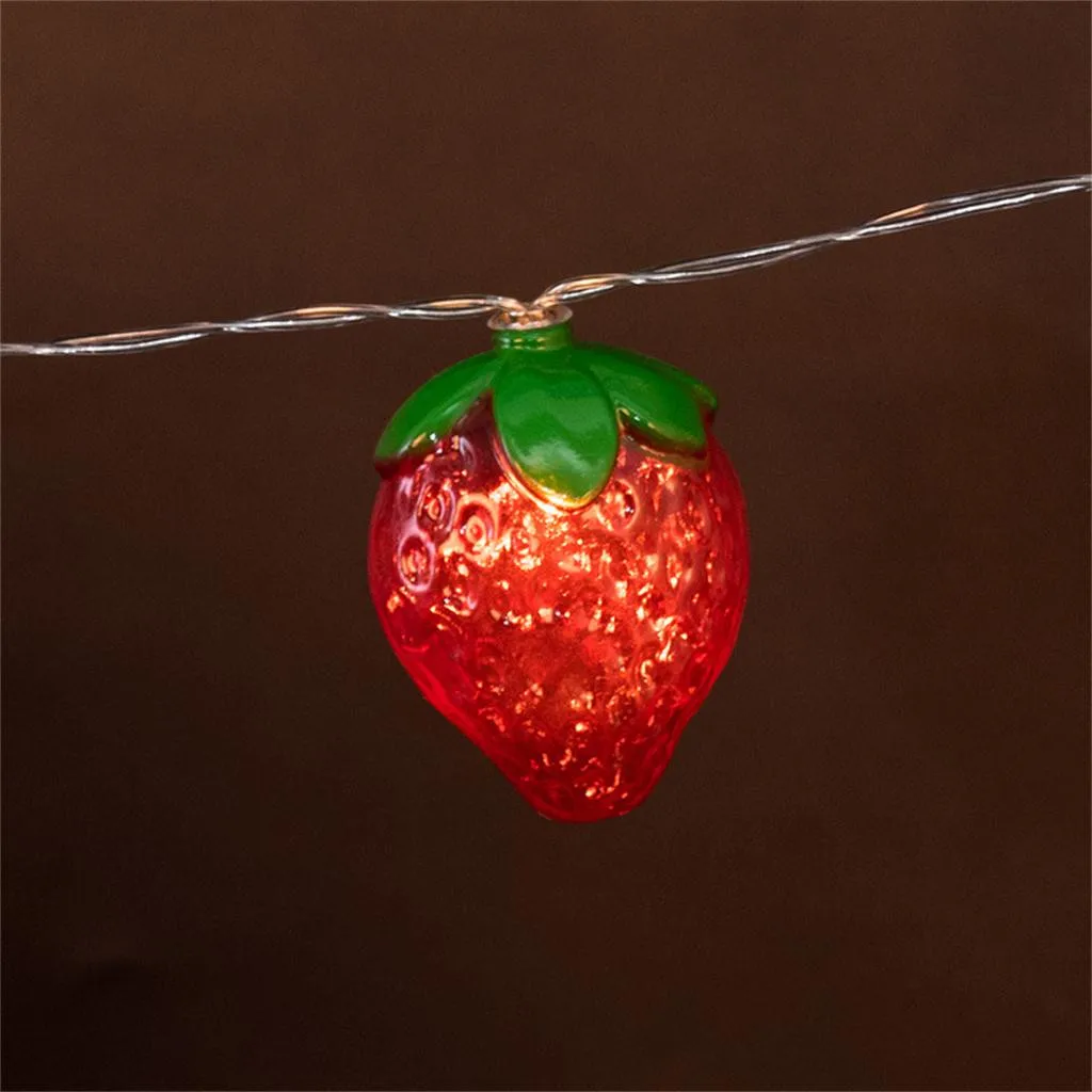 Пластиковая гирлянда с Красной клубникой в виде фруктов подвесные венки для