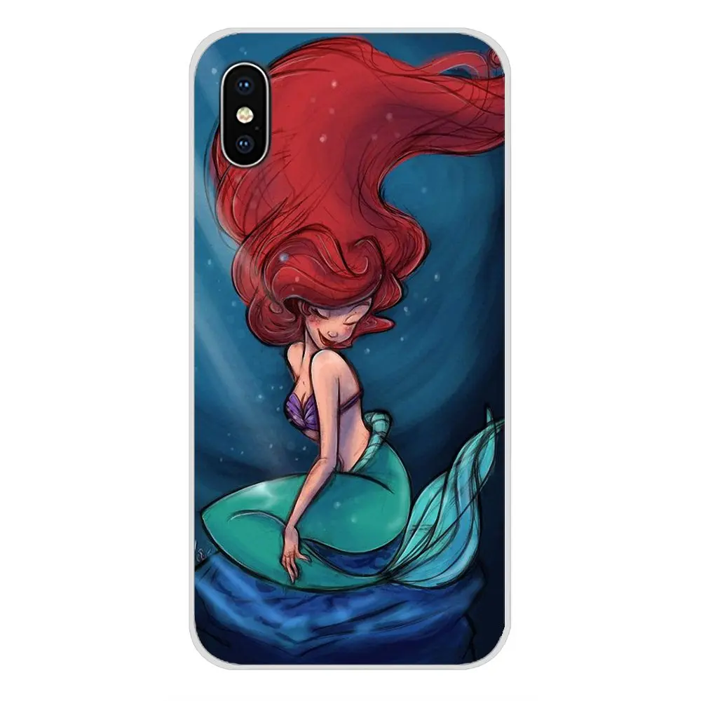 images 6 Аксессуары, чехлы для телефонов, чехол Ариэль Русалочка для Apple iPhone X XR XS MAX 4 4S 5 5S 5C SE 6 6S 7 8 Plus ipod touch 5 6 - Цвет: images 6
