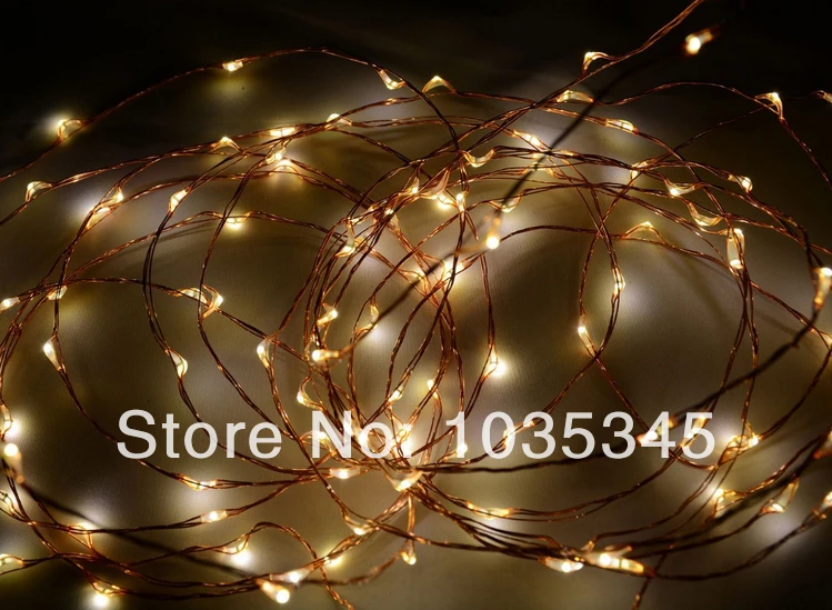 Starry String Lights 20Ft/6M 120 Warm White LED on Copper Wire Includes Power Adapter Outdoor and Indoor Usage | Освещение
