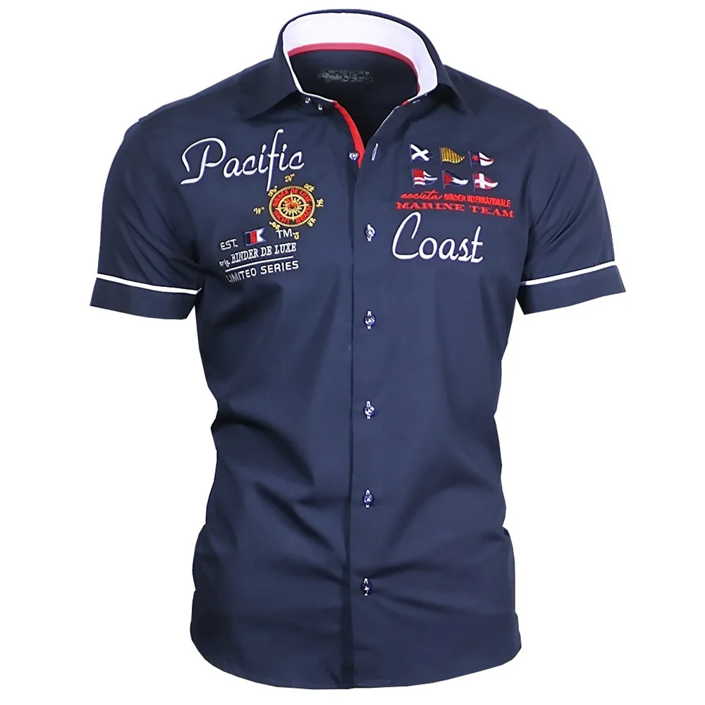 ZOGAA Mens Shirt Short Sleeved 2018 Brand New Men's Dress Single Breasted Cotton Casual Shirts Plus Size mens chothing | Мужская