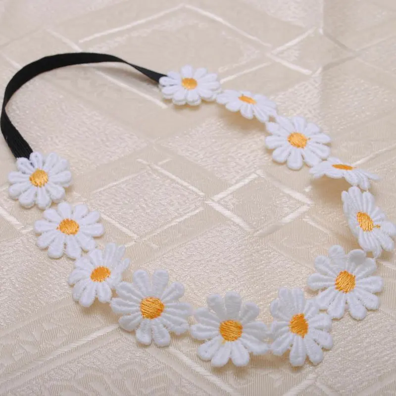 1 шт. белые повязки на голову с ромашками для девочек мама и дочь аксессуары волос