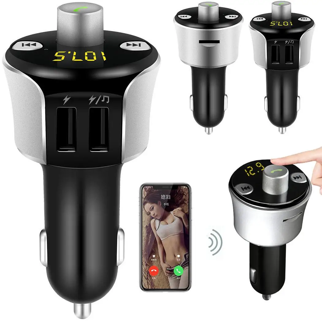 Автомобильный громкой связи MP3 Bluetooth плеер FM 32G 4 2 передатчик автомобильный 10 м