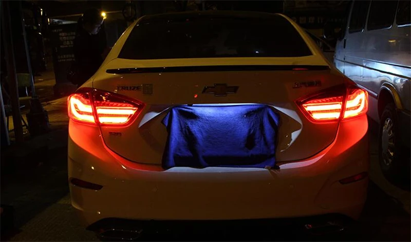 Динамический сигнал поворота задние фонари для Chevrolet Cruze led задний блок освещения DRL+ сигнал поворота+ тормоз+ задние фонари