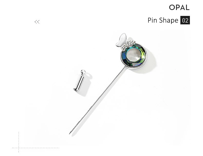 BAFFIN, новая мода, круглые броши-бабочки, кристаллы от SWAROVSKI, серебряный цвет, хиджаб, булавки для женщин, вечерние, аксессуары, подарок