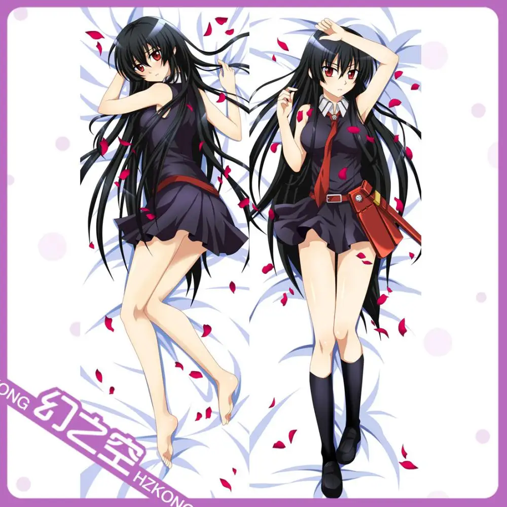 160CM*50CM Peach skin &amp 2 WAT New Akani - Night Raid dakimakura cover Double Printing Sexy Soft Hugging Pillow Case |