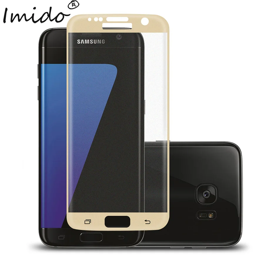 IMIDO хит продаж 3D закругленные края Полное покрытие экрана протектор для samsung S7 S8