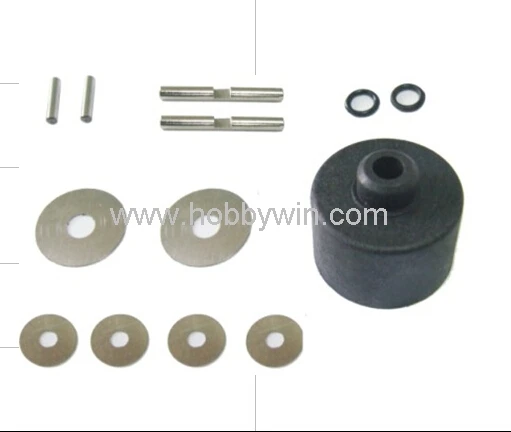 HBX часть 3338-T011 Diff. Чехол в сборе для Haiboxing 1/10 RC модели внедорожника 3338 3378 Pinions Pins + Shims