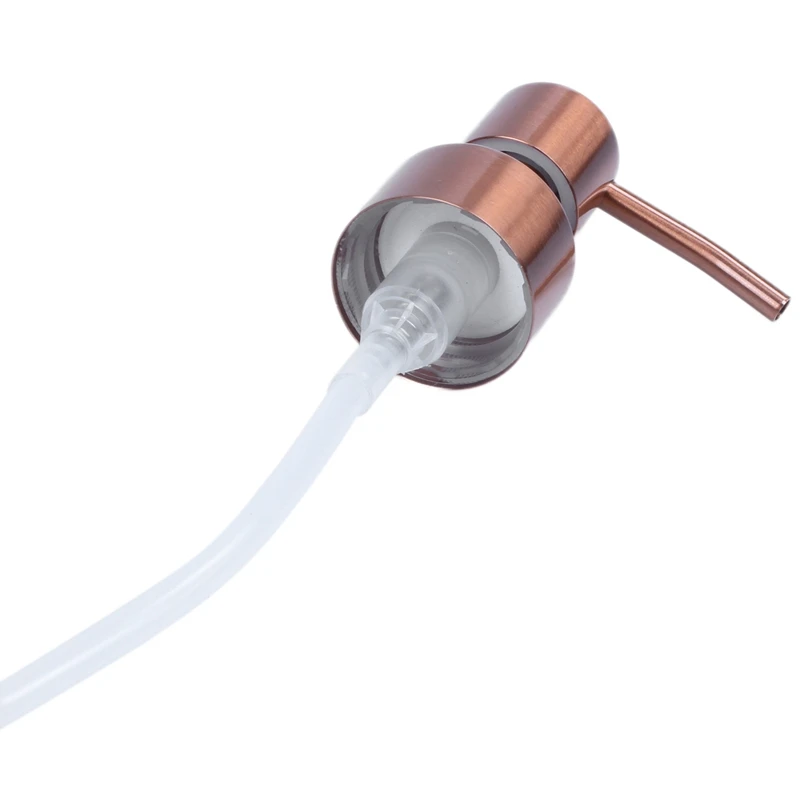 Нержавеющая сталь Розовое золото мыло диспенсер ванная комната ручной насос