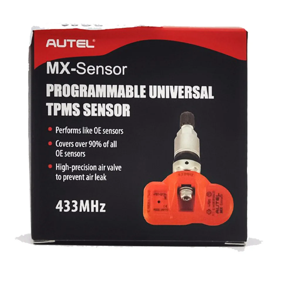 4 шт./лот Autel MX-Сенсор 433 мГц программируемый Универсальный TPMS Сенсор Поддержка программирования с TS601 MX Сенсор 433 мГц