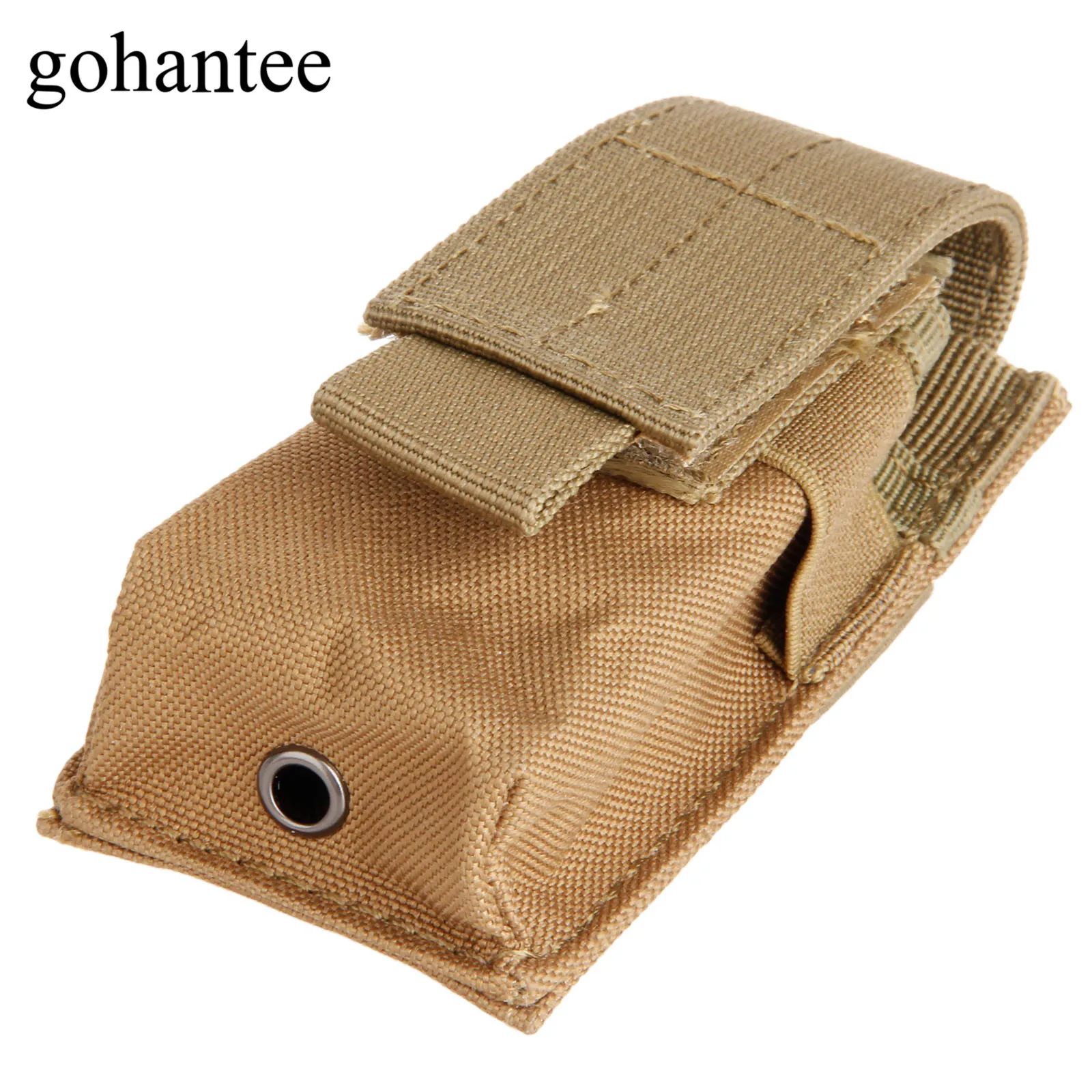 Gohantee MOLLE Clip тактическая M5 сумка для фонарика тактическая сумка подсумок для одного магазина картридж для охоты Клип кобура для пистолета - Цвет: Khaki