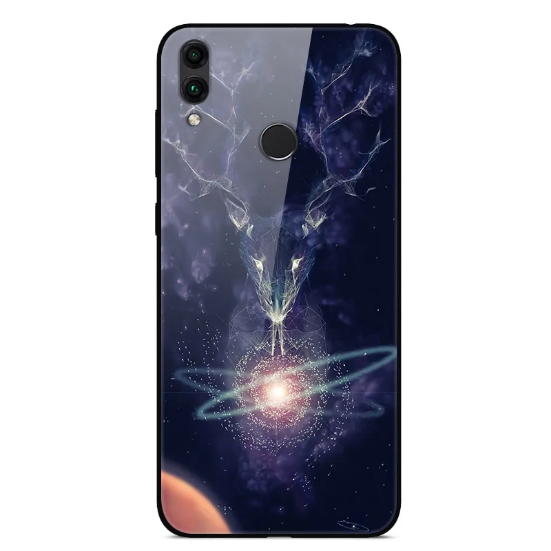 15 Для huawei Honor 8C чехол Honor8C закаленное стекло чехол с рисунком чехол для телефона для huawei Honor 8C бампер на Honor 8 C BKK-L21 - Цвет: 15