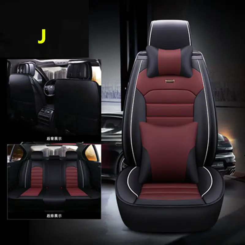 J Для Geely Emgrand 7 EC7 EC715 EC718 Emgrand7 E7, Emgrand7-RV EC7-RV EC715-RV EC718-RV, автомобильные чехлы на сиденья - Название цвета: J