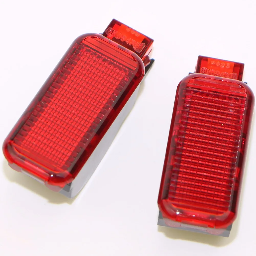 2 шт. двери автомобиля Панель подкладке красный Предупреждение светильник для A7 A8