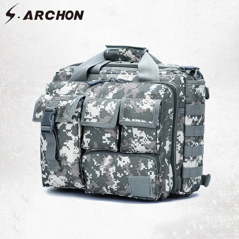 Мужская камуфляжная сумка S. ARCHON нейлоновая прочная армейская для хранения