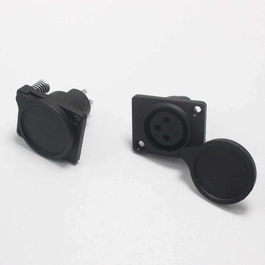 Eclyxun 2 шт. XLR 3 контактный гнездовой разъем для крепления на корпус С Пылезащитным