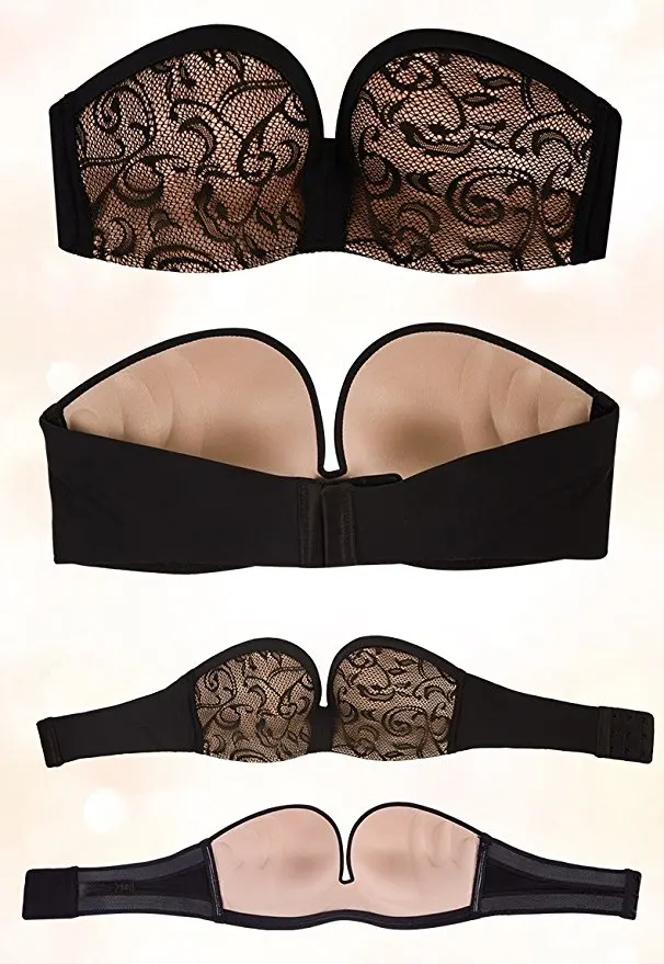 100 pcs Sexy Magic Push Up Bras Bralette for Women Anti-slip Silicone Strapless Bra Lingerie Seamless Female invisible Bra