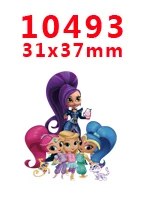 10493 30 шт мультяшный персонаж плоское украшение из смолы PR 10521 - Цвет: 10493