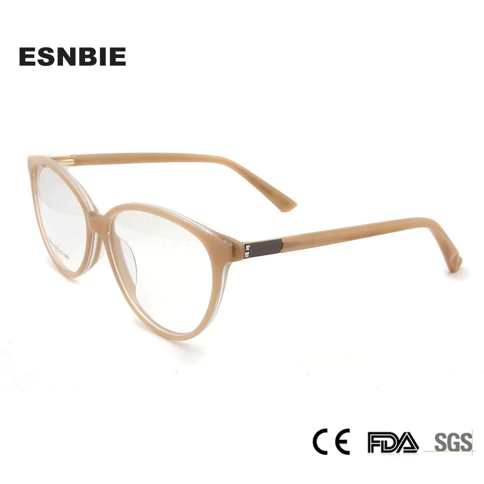 Женские винтажные очки для близорукости ESNBIE Acetate|Женские кадры| |