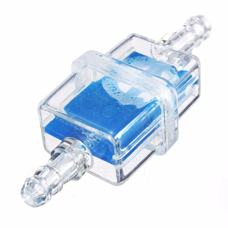 5 шт. Универсальный 6 мм синий ABS встроенный топливный масляный фильтр для