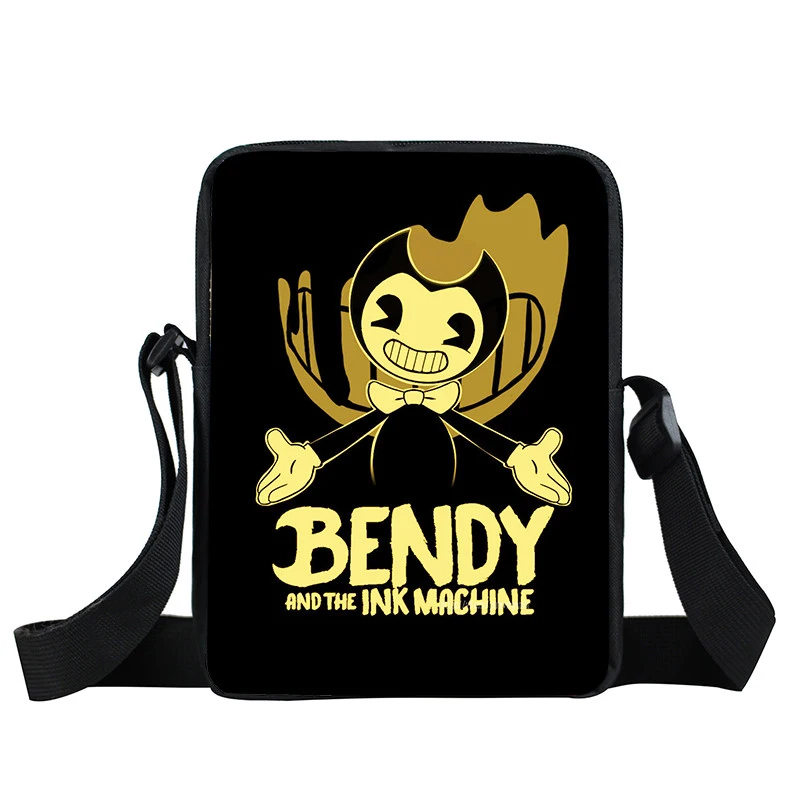 Сумка-мессенджер Bendy and The Ink Machine для мужчин и женщин, повседневные дорожные портативные сумки через плечо для детей ясельного возраста, ранец, игрушечные закуски, сумки - Цвет: xkb bendy12