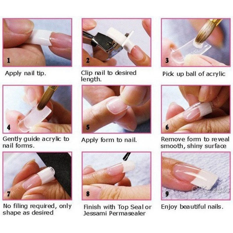 100PCS/box Quick Building Mold Tips Nail Dual Forms With Scale Finger Extension Art UV Gel Nails Tool TDDSS26# | Красота и здоровье