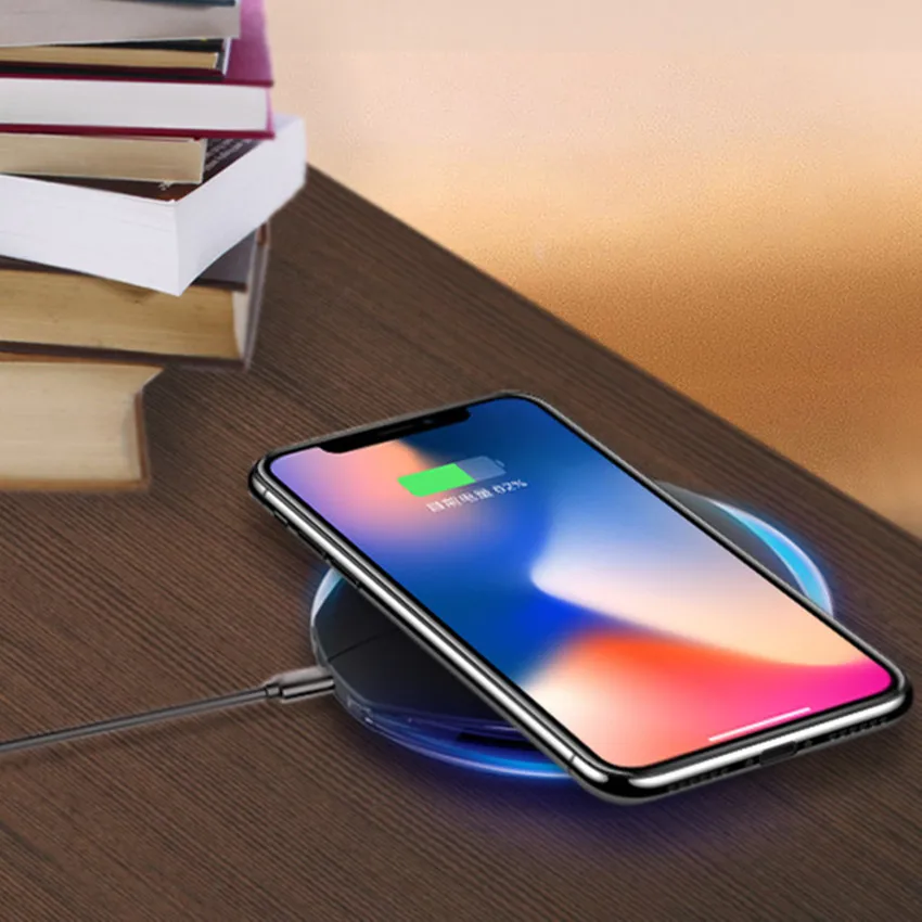 Fantasy Qi Wireless Charger Light Wifi Pad Led Lamp Induction Charging Inductive Mat For Huawei P30 Pro Xiaomi | Мобильные телефоны