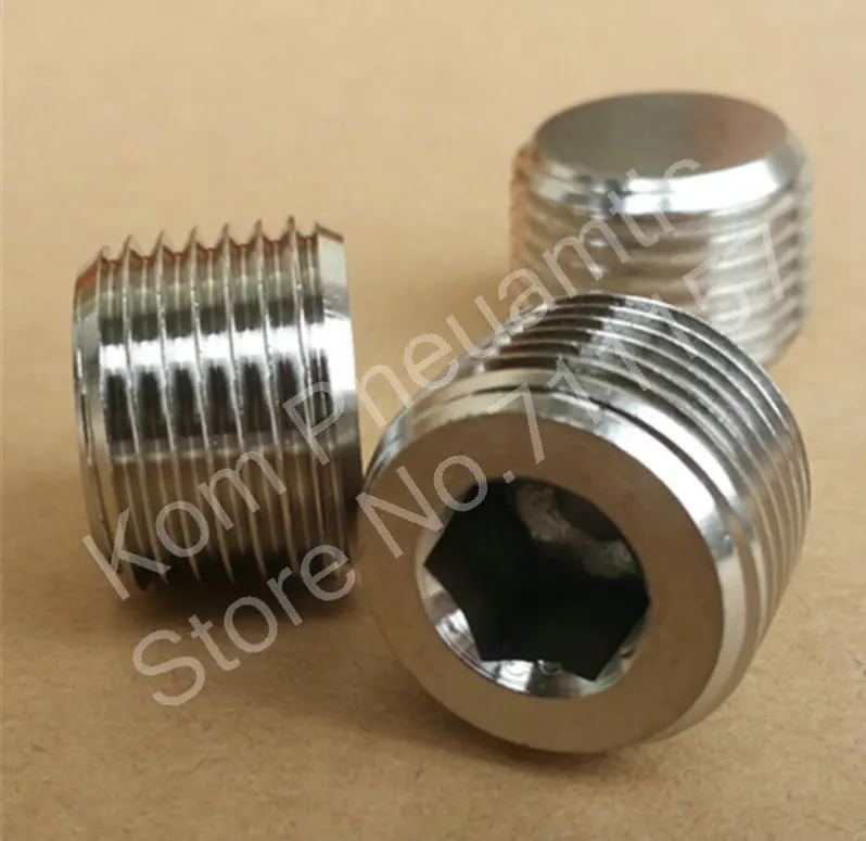 100x Бесплатная доставка 1/4 &quotнаружная резьба внутренняя Шестигранная головка
