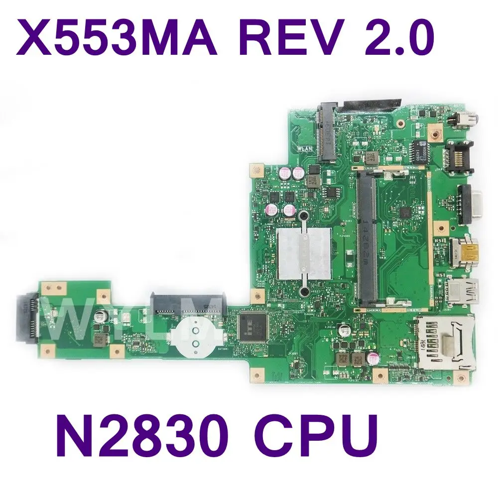 Материнская плата X553MA X503M для ноутбука ASUS F553MA F553M материнская с SR1W4 N2830U REV2.0 USB3.0