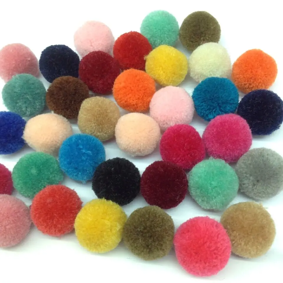 2020 новейшие богемные стильные смешанные цвета меховые шарики 100 шт. 20 мм | Дом и
