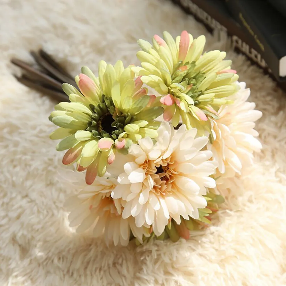 Искусственные герберы разных цветов (Ромашки) Шелковый цветок домашний