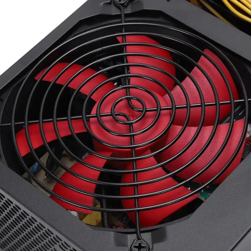 170-260V Max 650W Power Supply Psu Pfc Red 12Cm Silent Fan 24Pin 12V Pc Computer Sata Gaming For Intel Amd Com | Компьютеры и офис