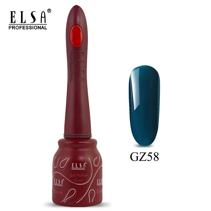 GZ58 Elsa 12 мл DIY Гель-лак для ногтей Французский стиль УФ набор гель-лаков для ногтей отмачиваемый 80 цветов серия лак для ногтей телесный цвет гель - Цвет: GZ58