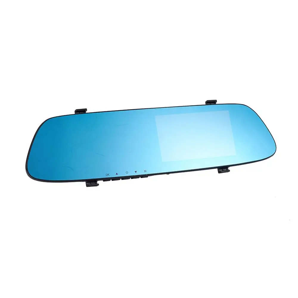 

Car Dash Camera 720P Front 160 Degree Rear 140 Degree Wide Angle Rearview Mirror 4.3 Inch Screen Superior Night Mode Advanced