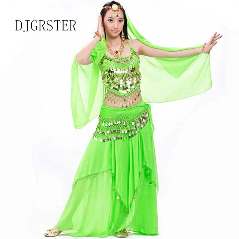 DJGRSTER Новое поступление 5 шт./компл. костюмы для танца живота Болливудский костюм