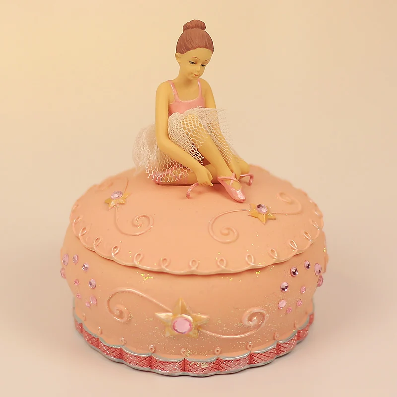 Ballet Girl Jewelry Box Music Girls Birthday gifts for children's creative girl | Stones