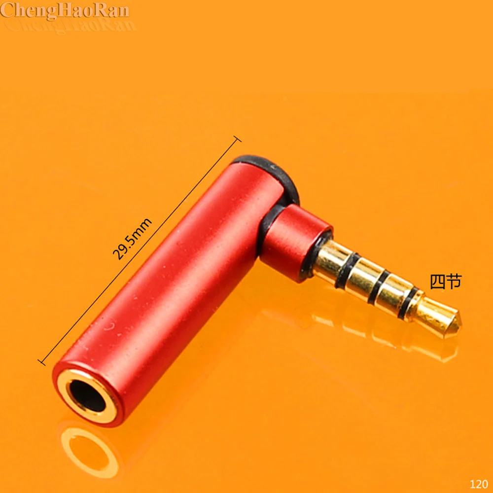 

ChengHaoRan 3.5mm L Shape Headphone Jack Adapter Converter 90 Degree 3 Pole Right Angle Female To Male 4 Pole Audio Stereo Plug