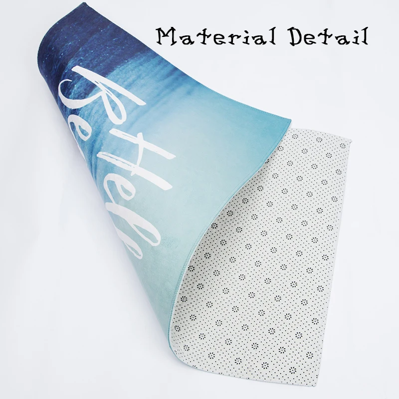 Верхняя ткань и нескользящая подложка прочный внутренний напольный коврик для