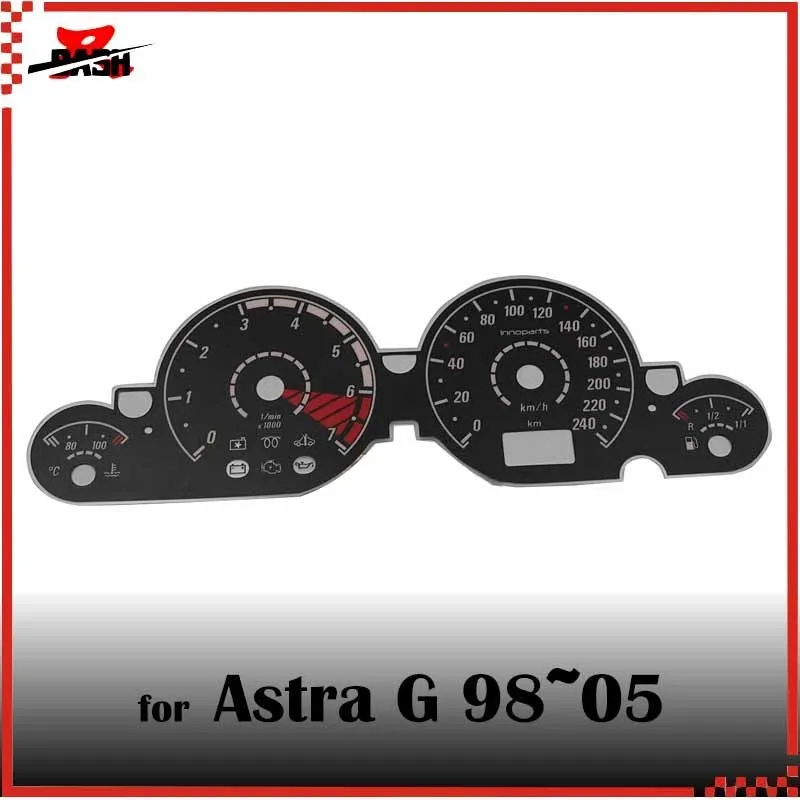 DASH EL Glow Gauge для Opel Astra G 1998 2005 обратная черная панель белый светильник(1301133 K