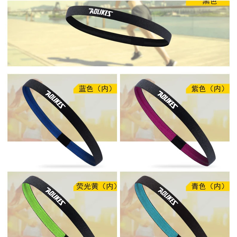 2 шт. Йога Hairband спортивные эластичные Sweatband абсорбирующий бренд для бега на открытом воздухе Фитнес повязка на голову из хлопка Анти Пот повязка для волос