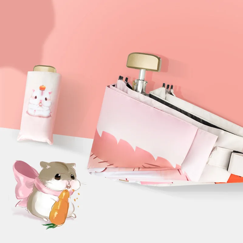 Новый милый Зонт с изображением кошки белки из мультфильма пять раз дождевик для