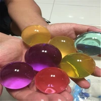 25pcslot large hydrogel pearl shape big crystal soil water beads mud growing magic jelly ball kids home decor beads decoration
