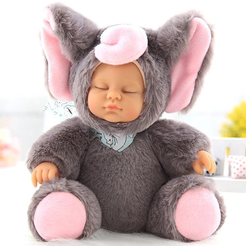 Милые спящие детские куклы мягкие плюшевые игрушки Bjd bebe животные для девочек