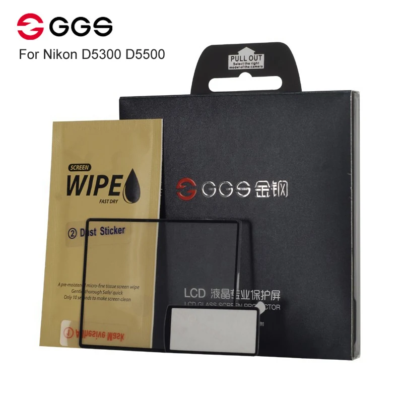 

GGS IV 6 Layers Electrostatic Attraction0.3mm Japanese Optical Glass LCD Screen Protector 8H Cover for Nikon D5300 D5500 Camera