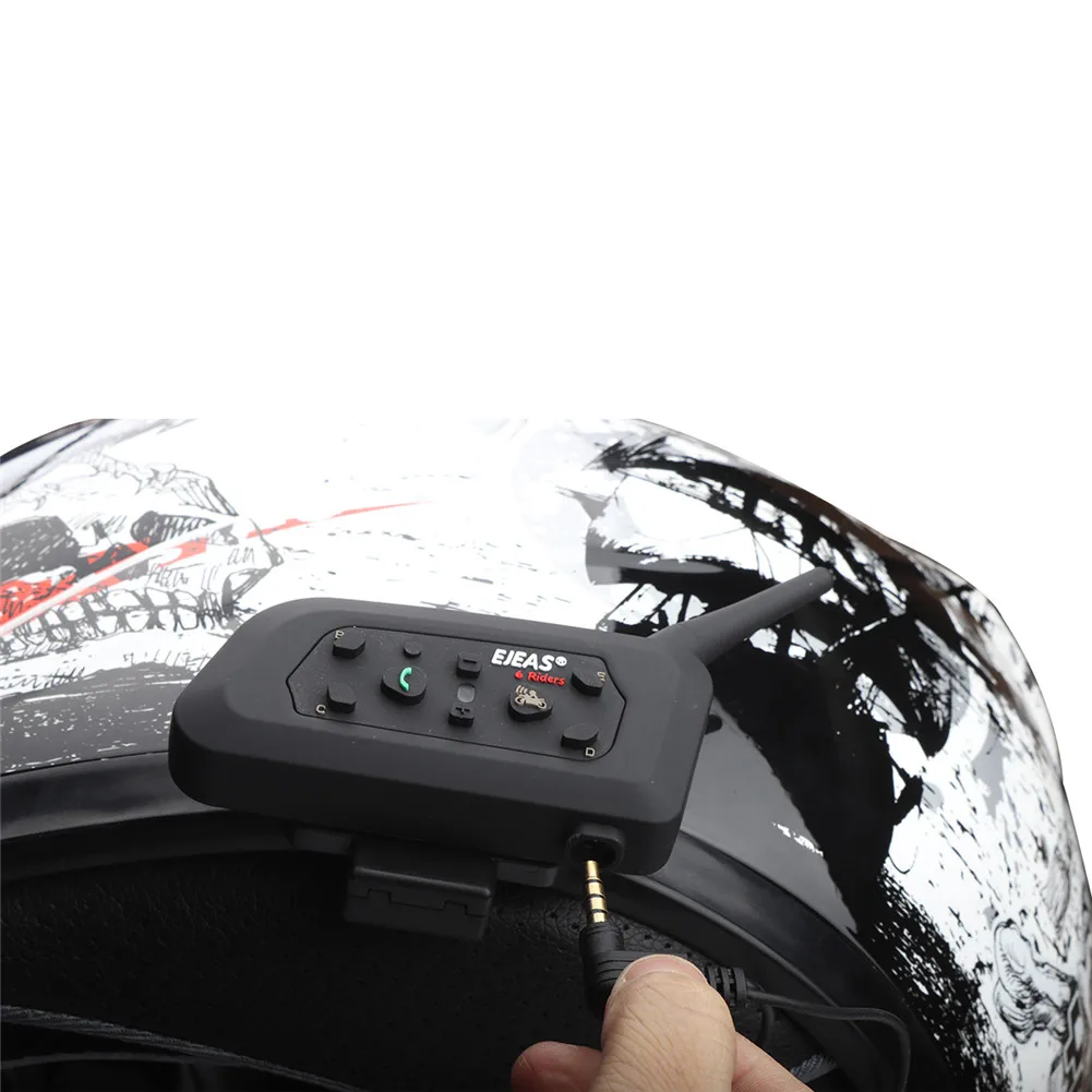 2 шт. Bluetooth Интерком мотоциклетный шлем v6 pro Интимные аксессуары Динамик 1200 м 6 Riders