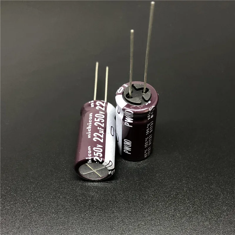 10 шт. 22мкФ 250В NICHICON PW серия 12 5x25 мм низкое сопротивление 250V22uF алюминиевый