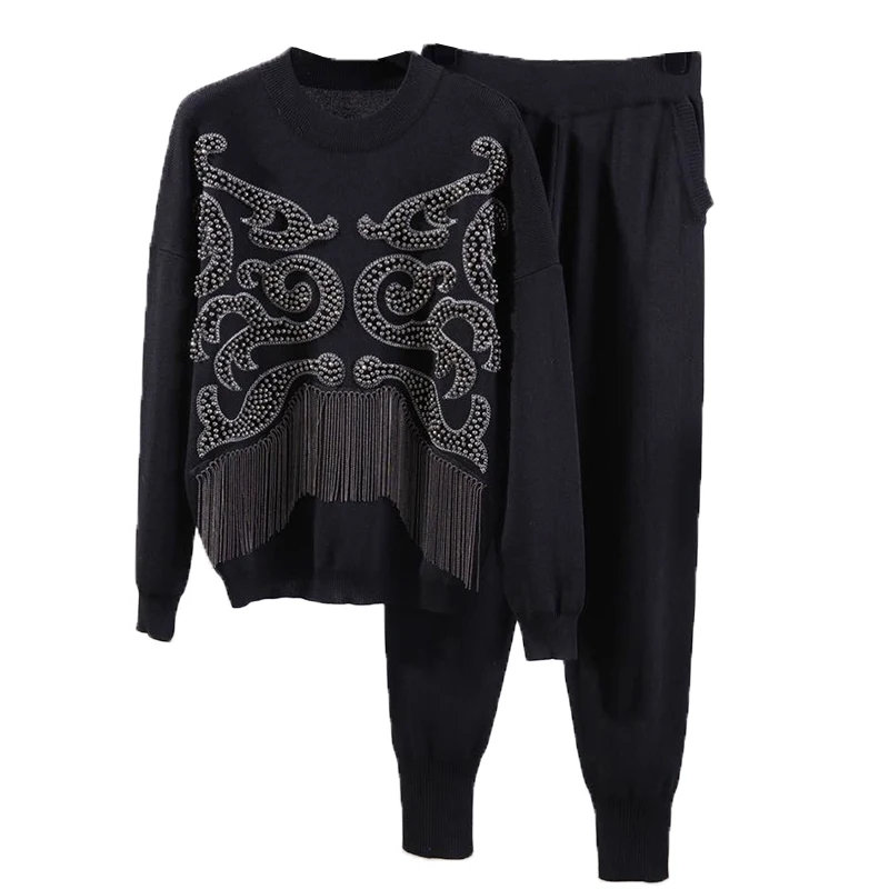 Zuolunouba Новинка 2018 года для женщин свитеры вязаный костюм осень зима тяжелая